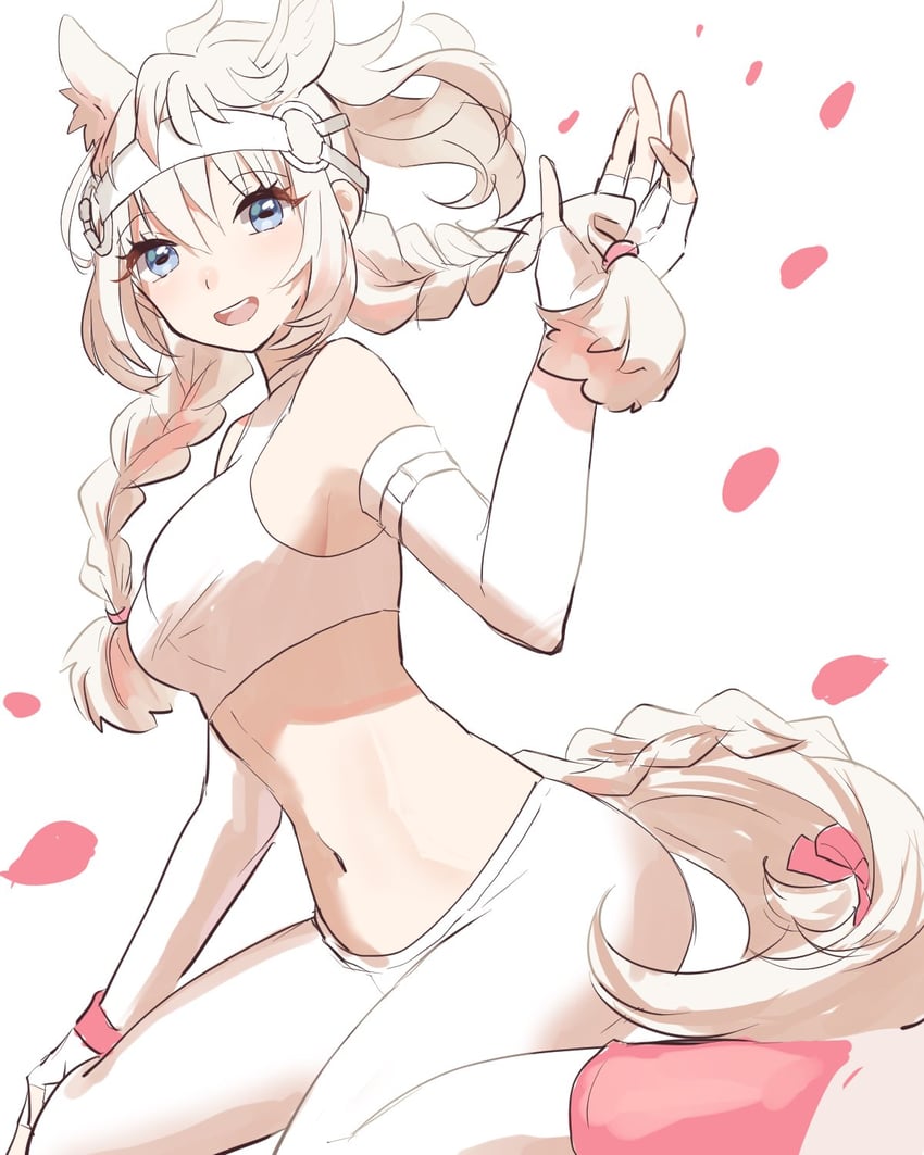 white thoroughbred (kemono friends) drawn by chicha_(chi_cha_rigbo)
