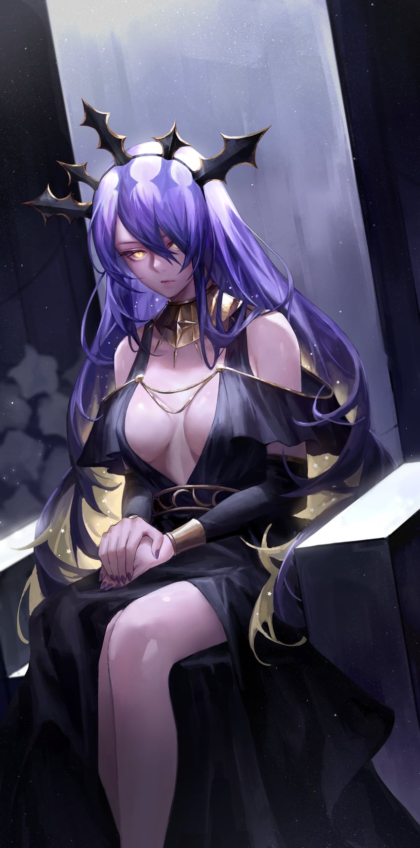 moona hoshinova (hololive and 2 more) drawn by john053028