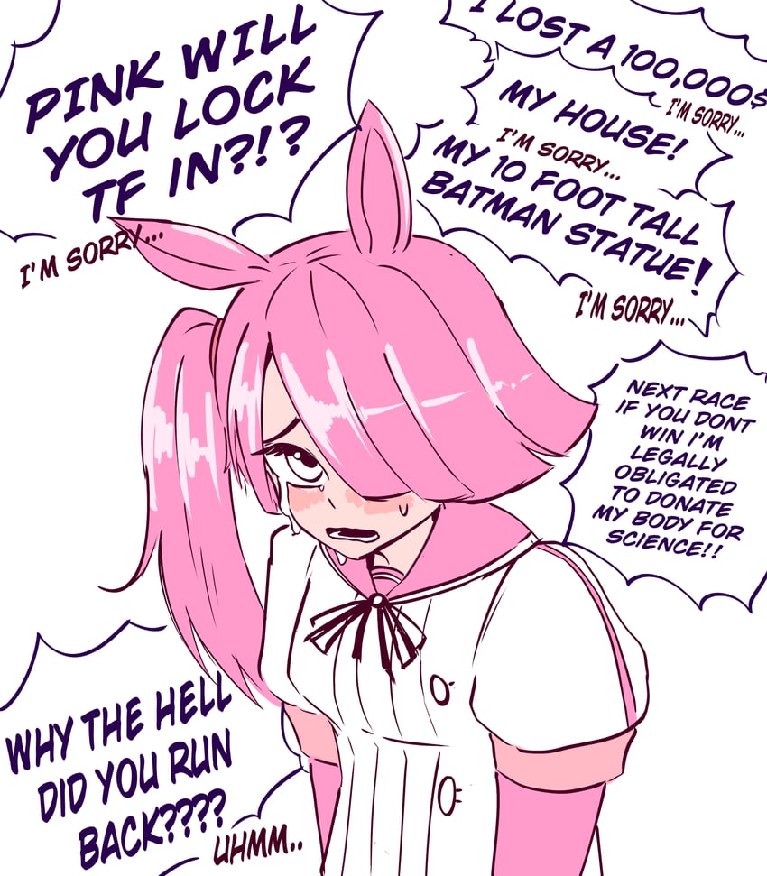 comely material morning (horse race tests) drawn by starlinkman
