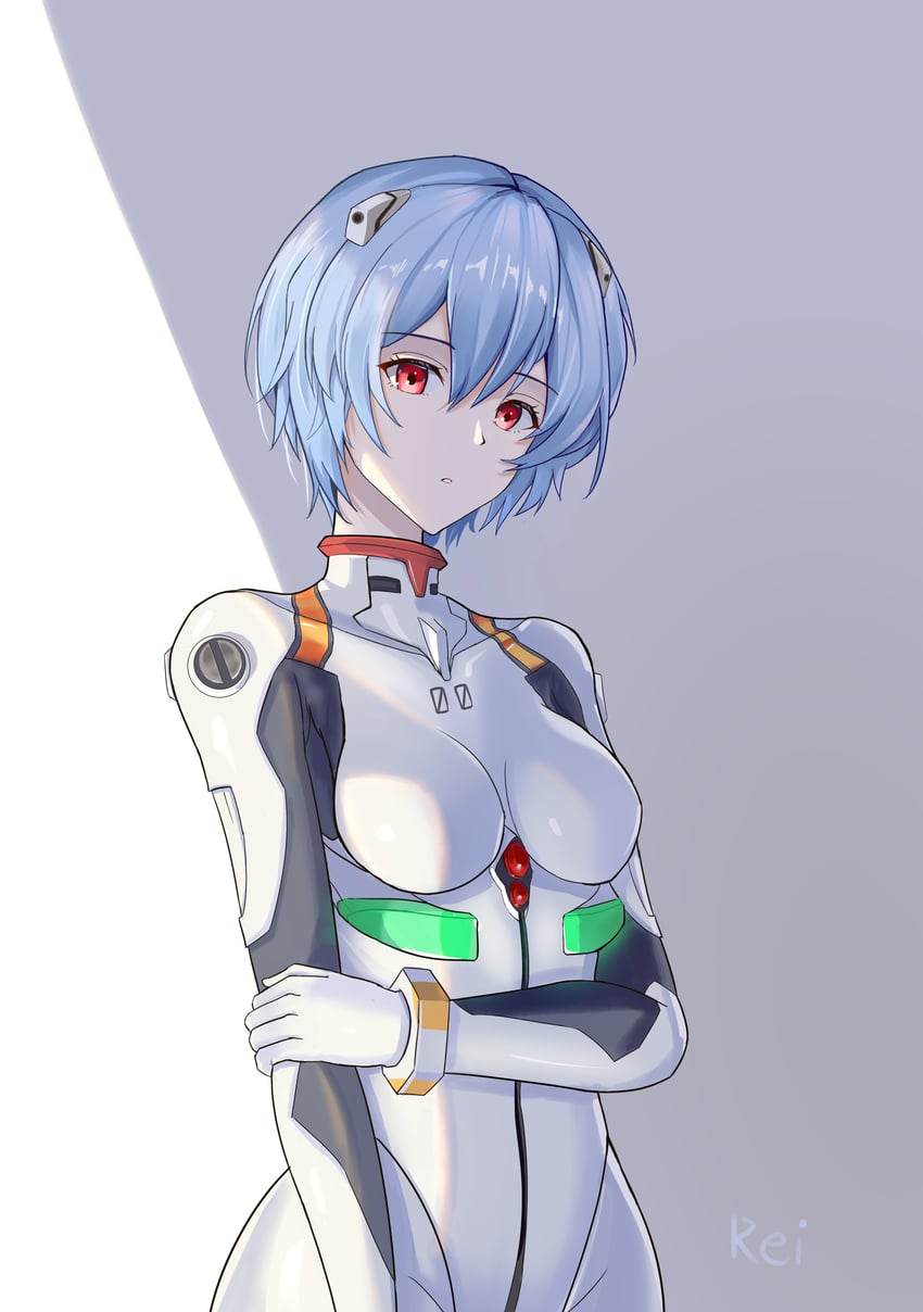 ayanami rei (neon genesis evangelion and 1 more) drawn by jiabingkele