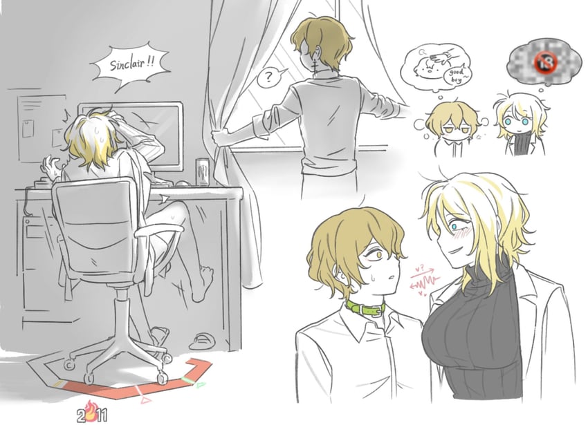 faust and sinclair (project moon and 1 more) drawn by ohzv