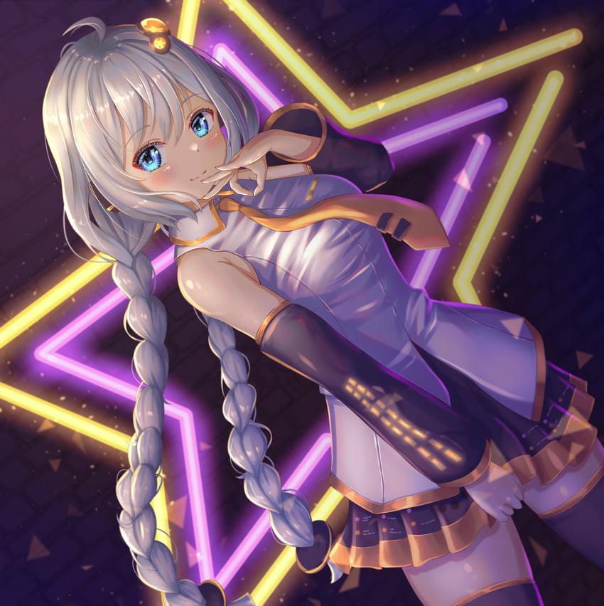 hatsune miku and kizuna akari (vocaloid and 1 more) drawn by hatyomugi00