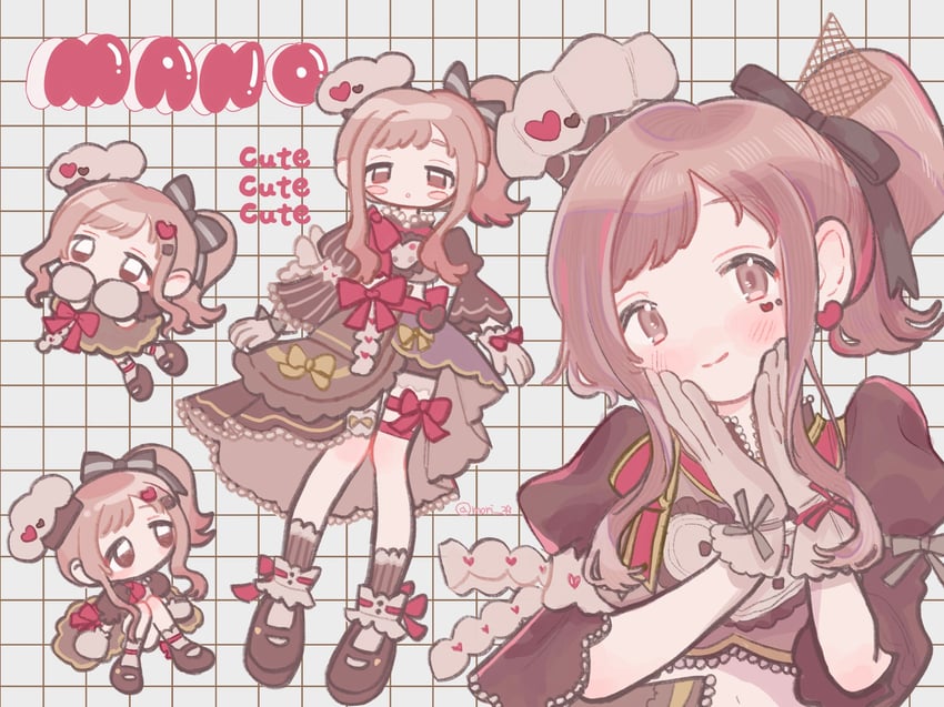 sakuragi mano (idolmaster and 1 more) drawn by hanamori_rika