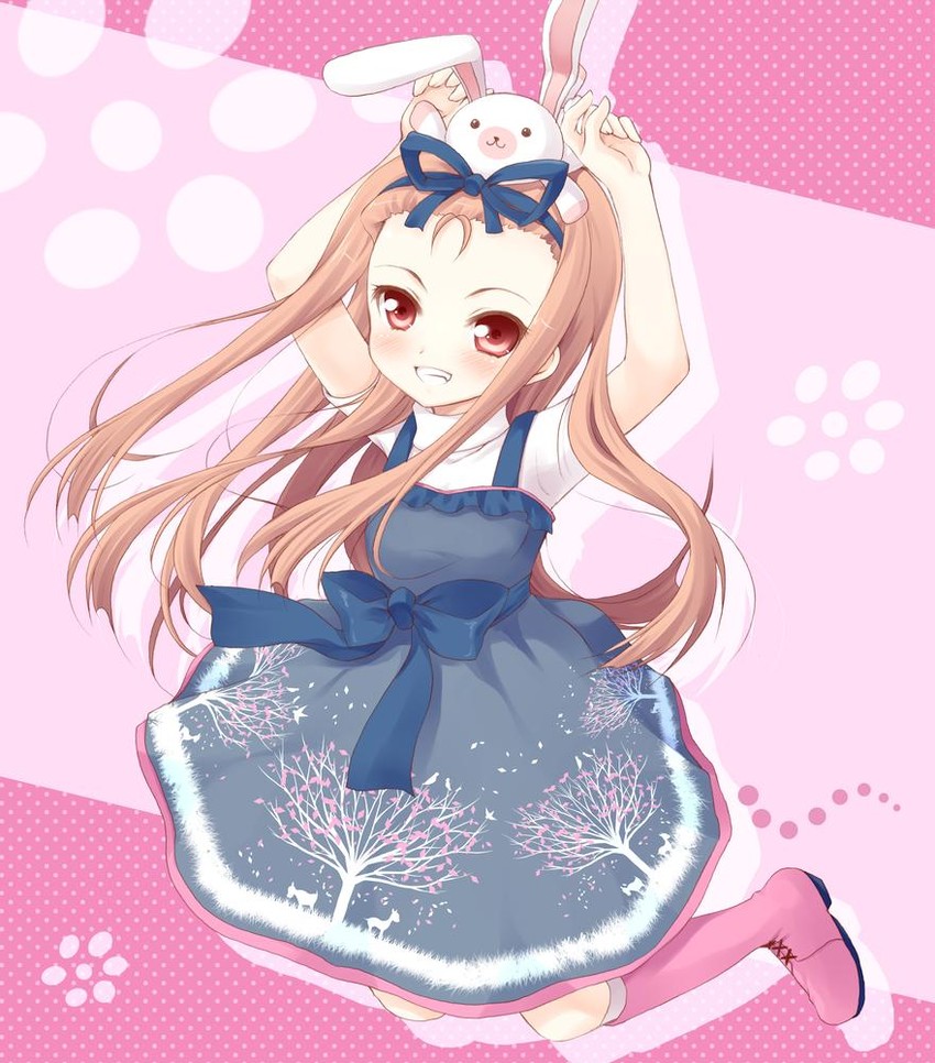 minase iori and usa-chan (idolmaster) drawn by komi_zumiko