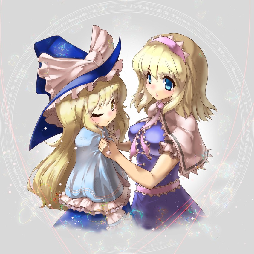 kirisame marisa and alice margatroid (touhou) drawn by umigarasu_(kitsune1963)