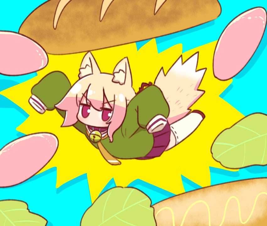 kemomimi-chan (original and 2 more) drawn by naga_u
