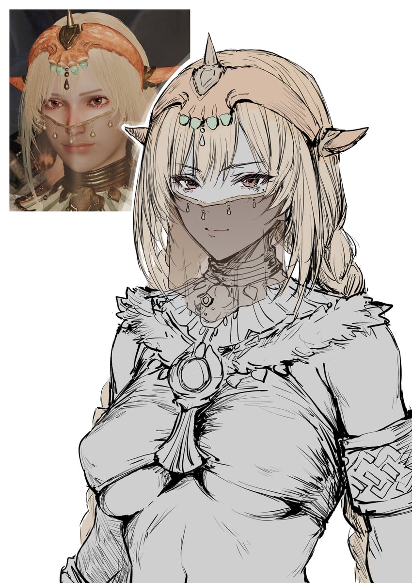 monster hunter (monster hunter and 1 more) drawn by haoni