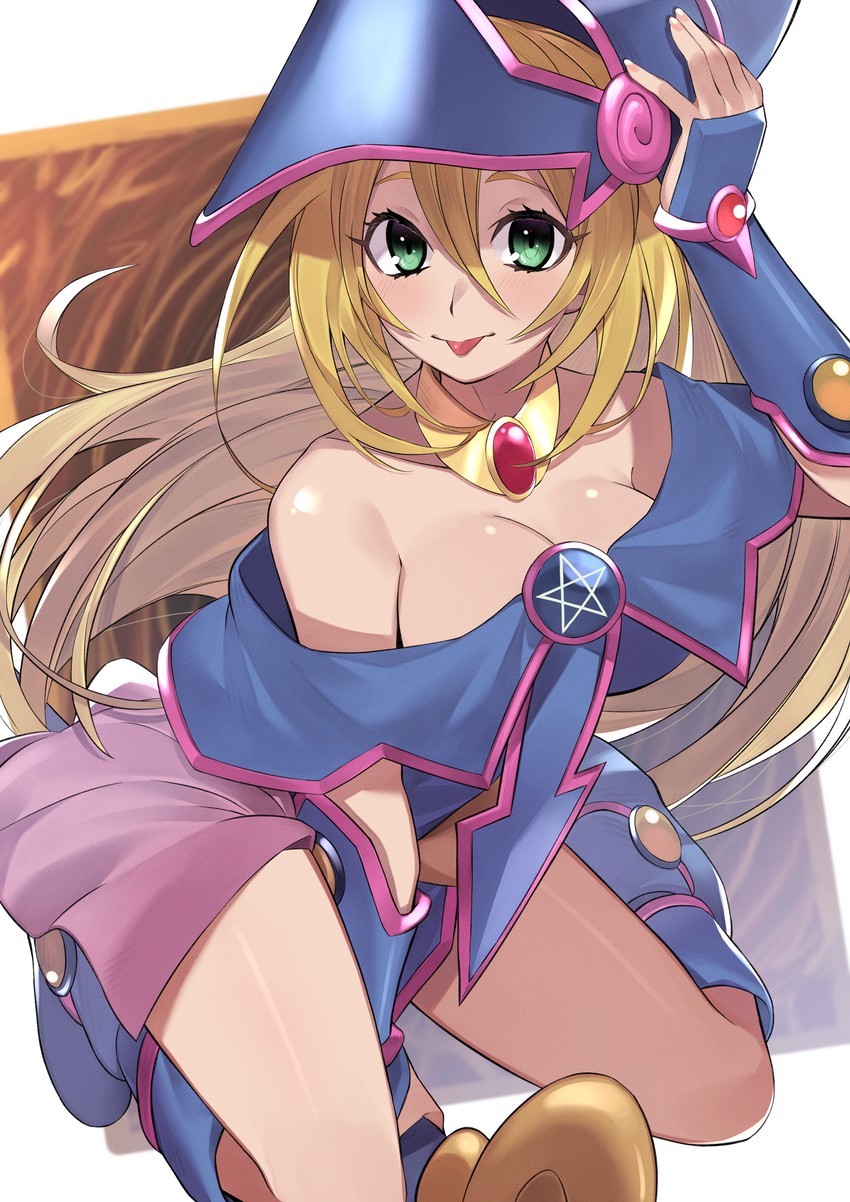 dark magician girl (yu-gi-oh!) drawn by kameno_sachi