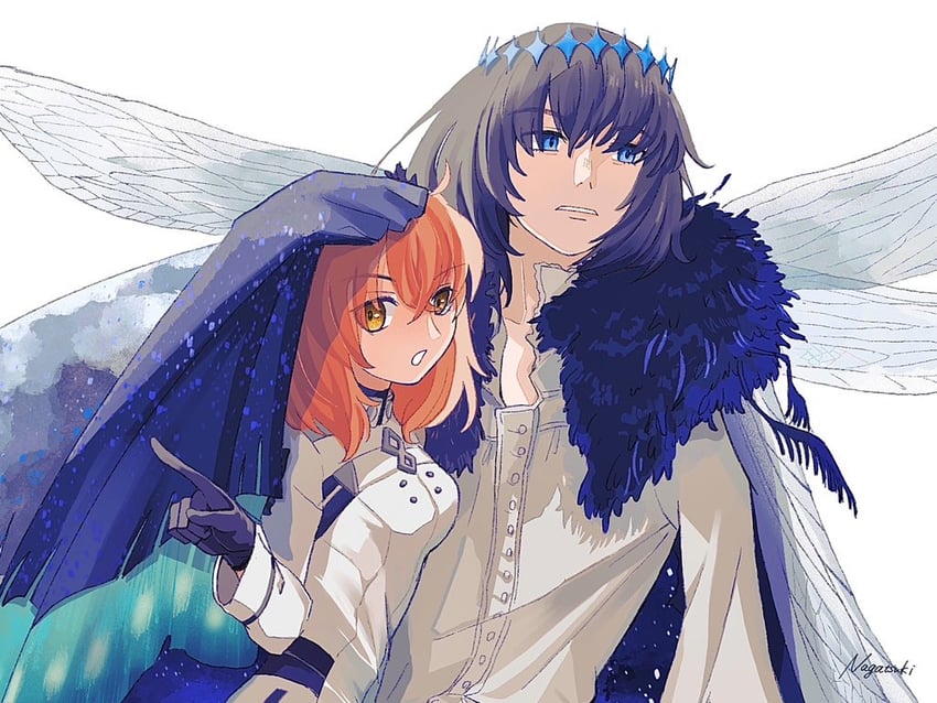 fujimaru ritsuka and oberon (fate and 1 more) drawn by nagatsuki_(huwamo9_8ku)