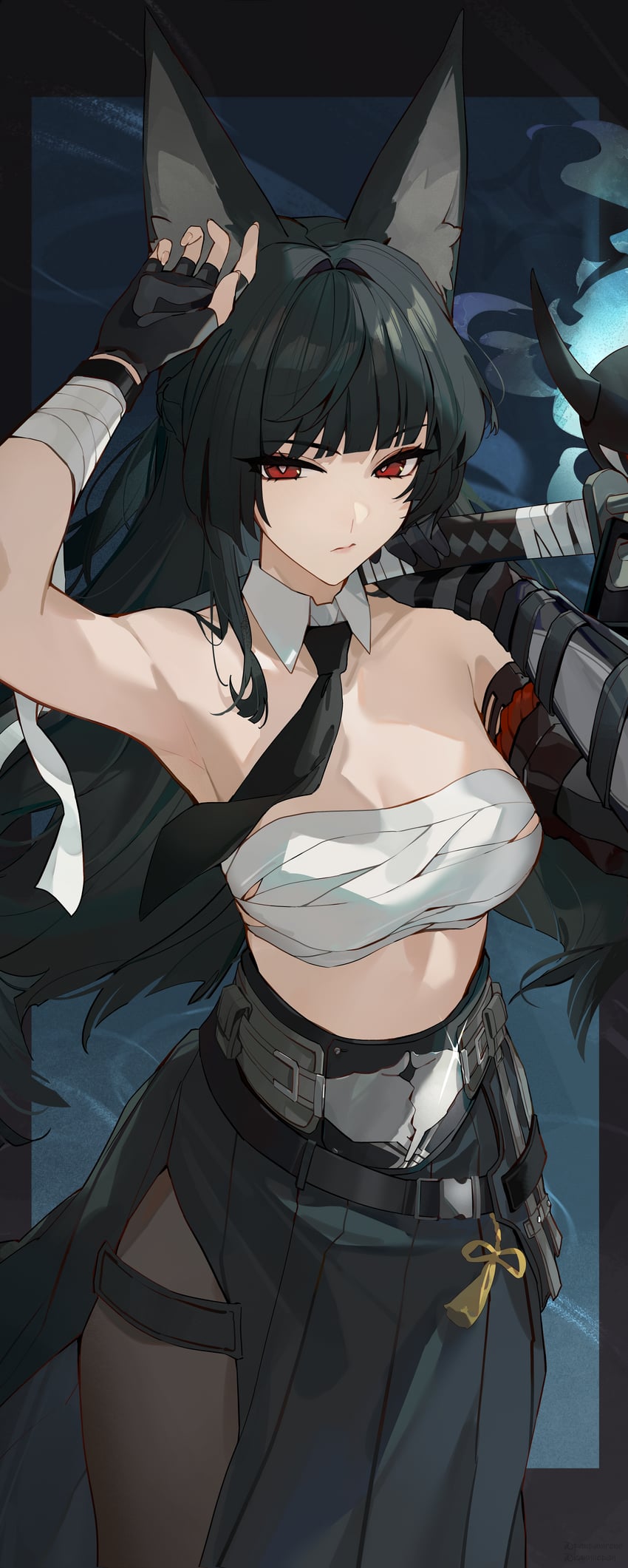 hoshimi miyabi and tailless (zenless zone zero) drawn by kanniiepan