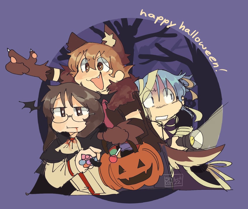 naganohara mio, aioi yuuko, and minakami mai (nichijou) drawn by snowii_cat