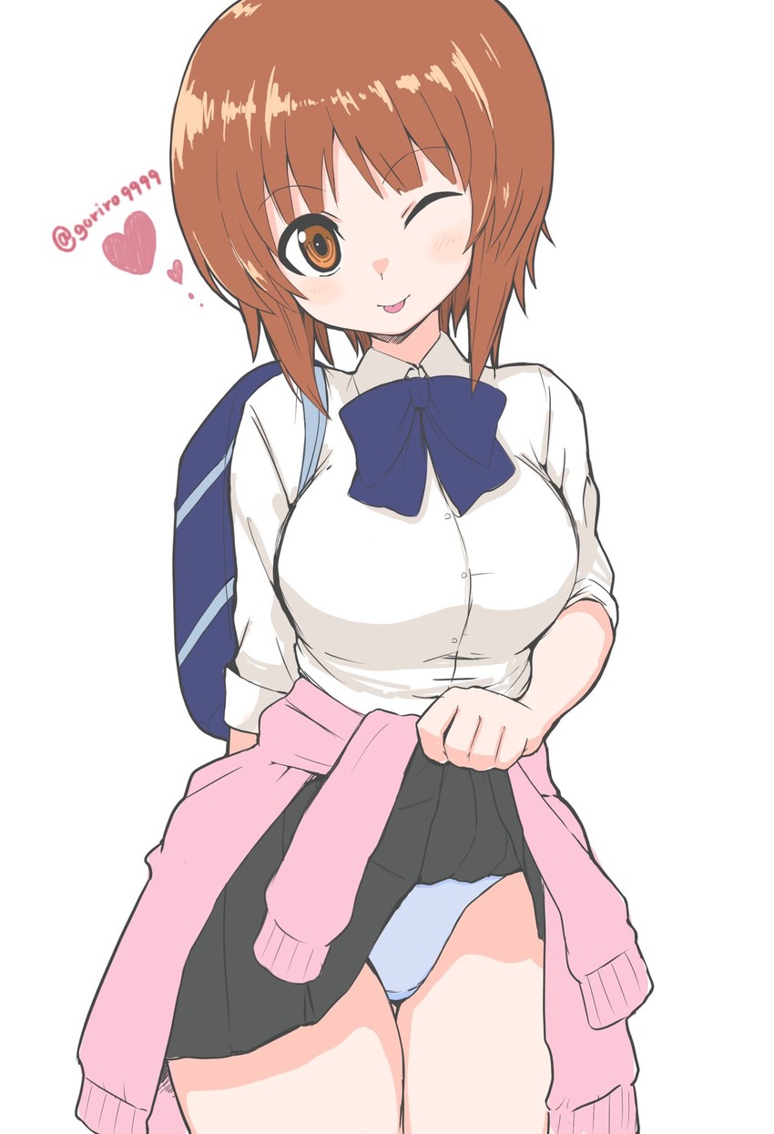 nishizumi miho (girls und panzer) drawn by yabai_gorilla