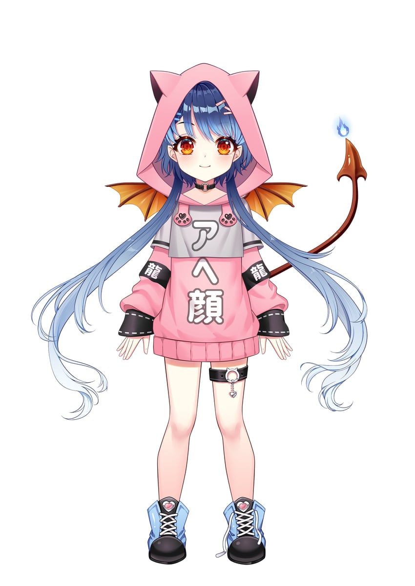 vivi chan the dragon (indie virtual youtuber) drawn by akih.hika