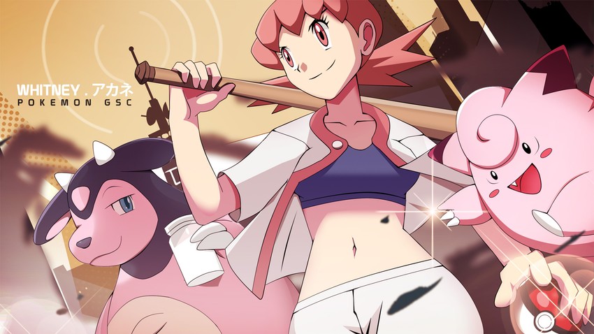 clefairy, whitney, and miltank (pokemon and 1 more) drawn by vivivoovoo