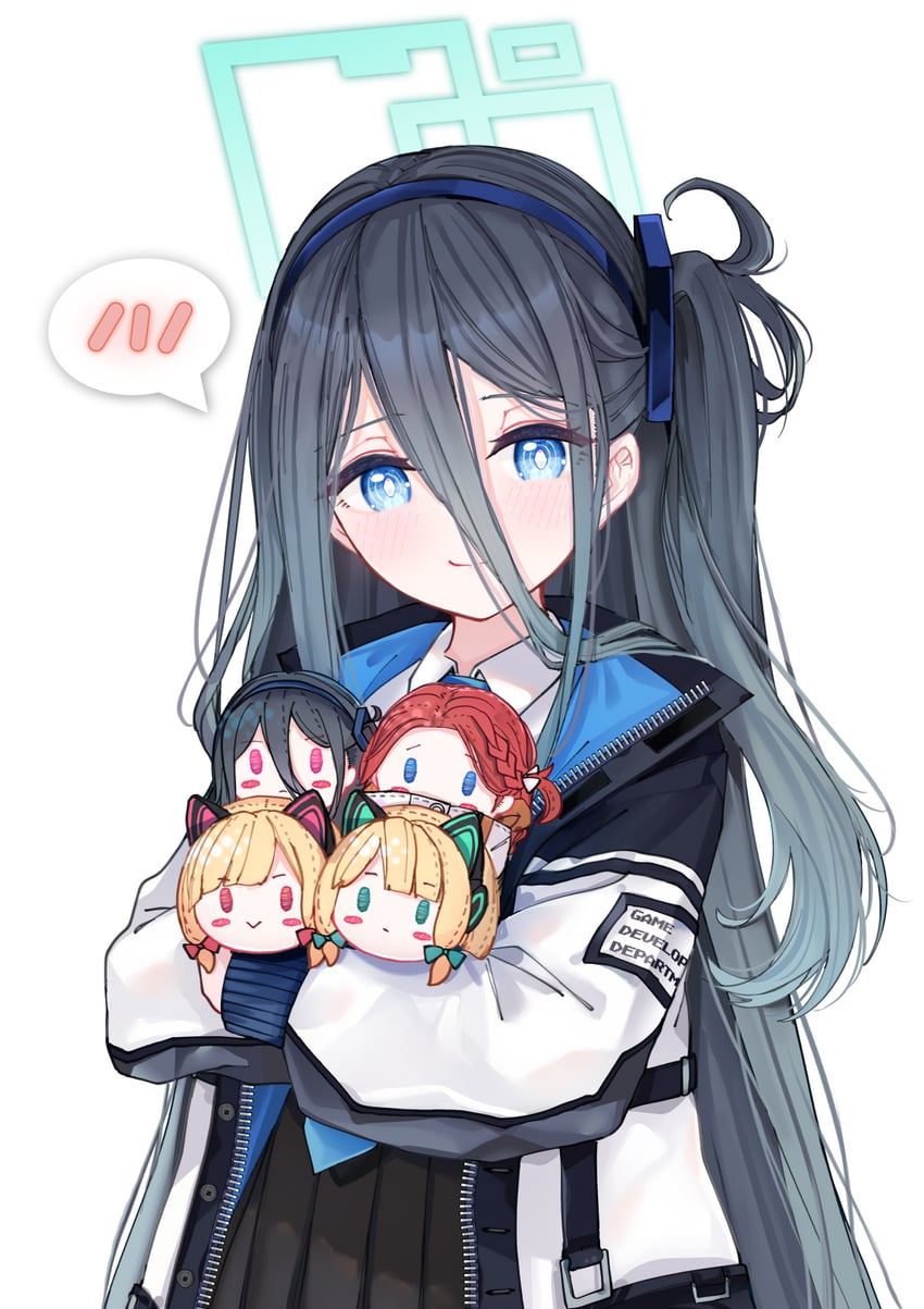 aris, momoi, midori, yuzu, and kei (blue archive) drawn by sarasadou_dan