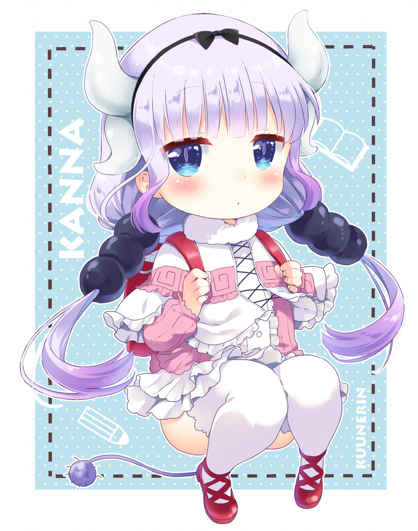 kanna kamui (kobayashi-san chi no maidragon) drawn by kuune_rin