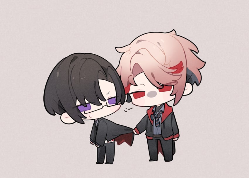 shikinagi akira and seraph dazzlegarden (nijisanji) drawn by red_panda_jia