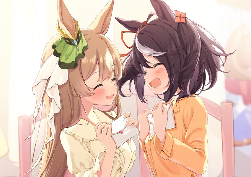 satono diamond and kitasan black (umamusume) drawn by saboten_mushi