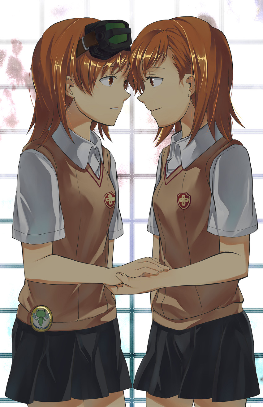 misaka mikoto, gekota, misaka imouto, and misaka imouto 9982 (toaru majutsu no index and 2 more) drawn by queeniel