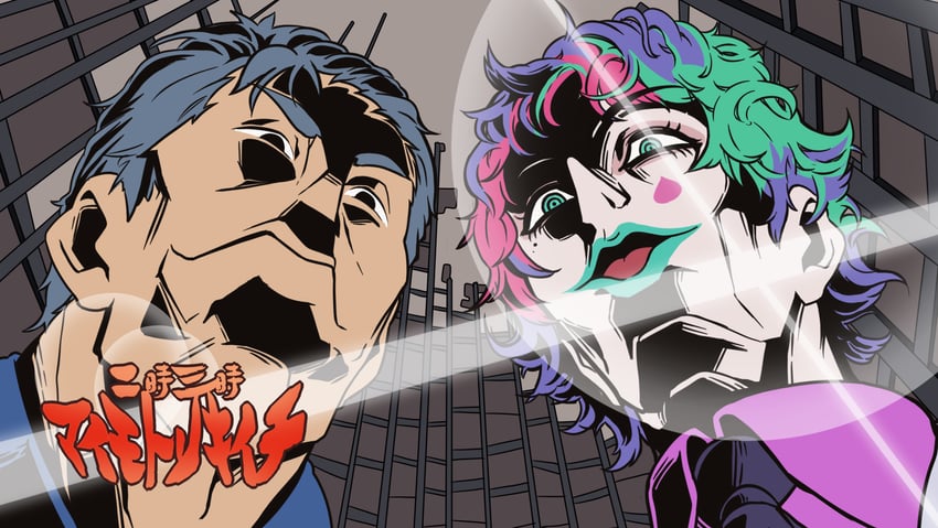 joe rikiichi and maimoto keisuke (nijisanji and 1 more) drawn by shirogami_seisho