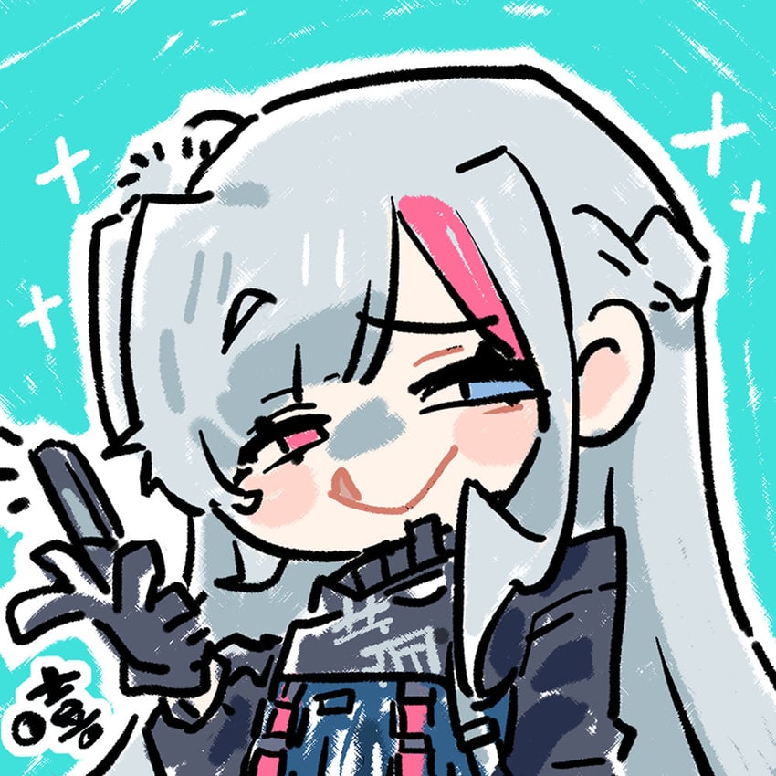mdr and kuro (girls' frontline and 1 more) drawn by cui_pi_zha_xia_qiu