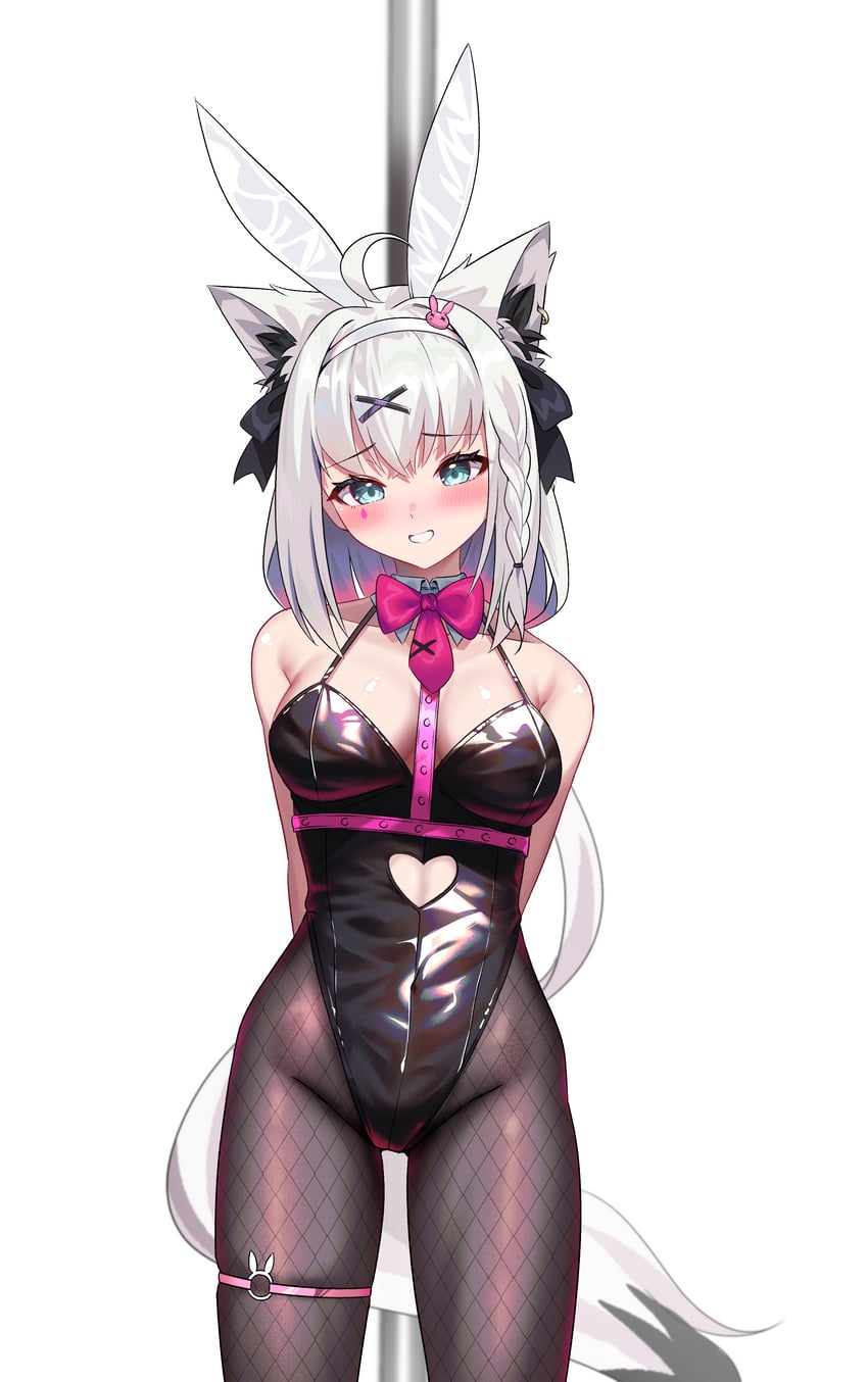 shirakami fubuki (hololive and 1 more) drawn by kumarang