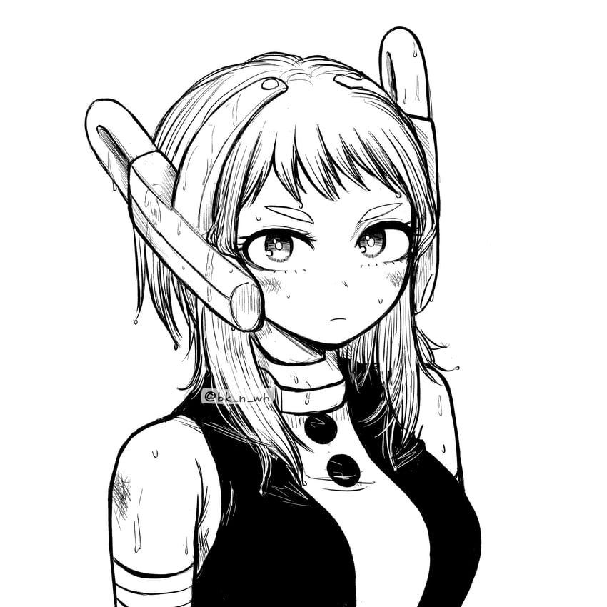 uraraka ochaco (boku no hero academia) drawn by bk_n_wh