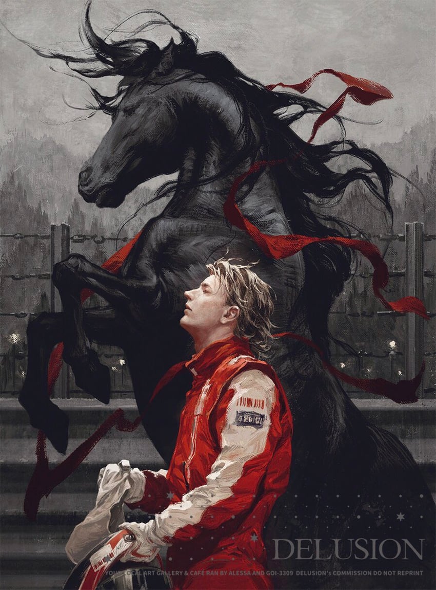 kimi raikkonen (real life and 1 more) drawn by chanasykine