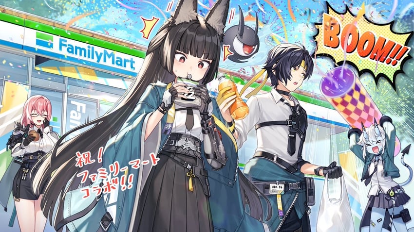 hoshimi miyabi, tsukishiro yanagi, soukaku, asaba harumasa, and tailless (zenless zone zero) drawn by tsunakawa