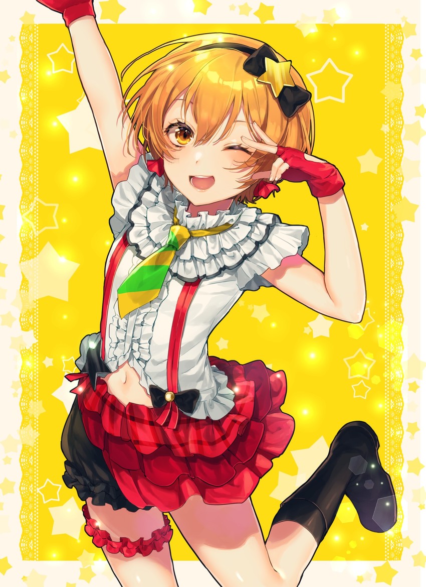 hoshizora rin (love live! and 1 more) drawn by shinotarou_(nagunaguex)