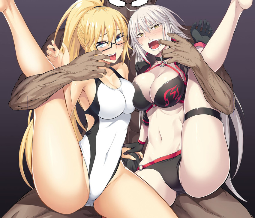 jeanne d'arc alter and jeanne d'arc (fate and 1 more) drawn by ijima_yuu