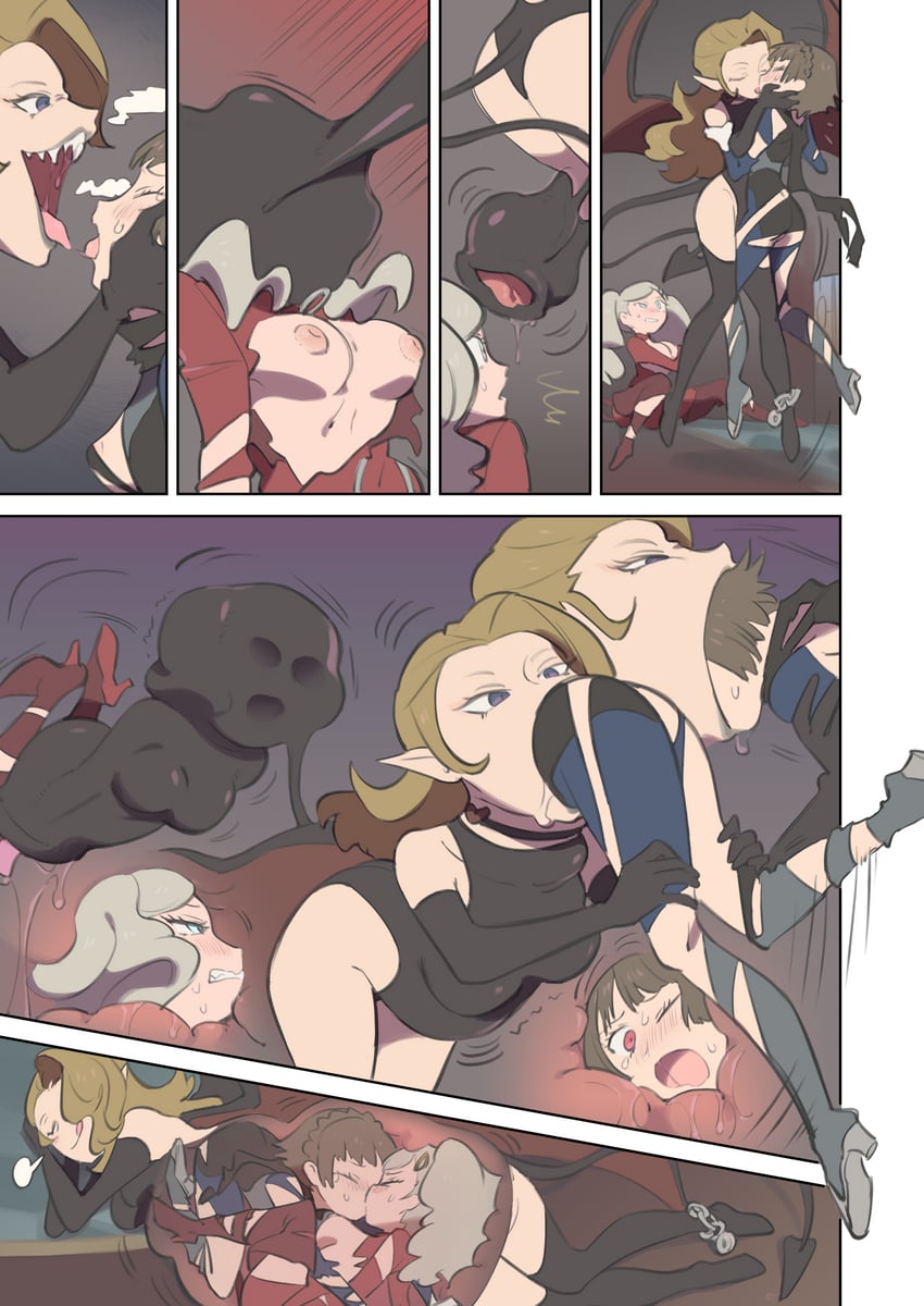 takamaki anne, niijima makoto, and succubus (persona and 1 more) drawn by kinni