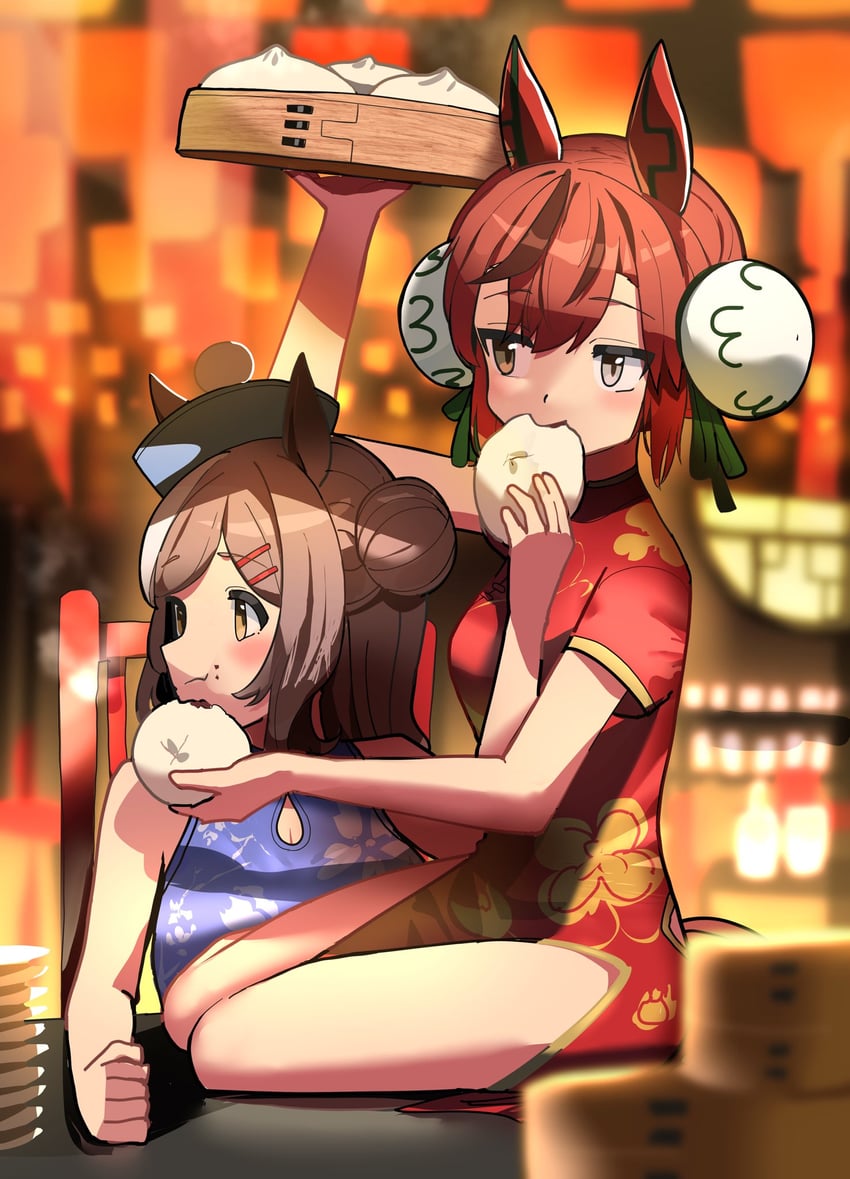 nice nature and matikane tannhauser (umamusume) drawn by takuan_(taku1219oekaki)