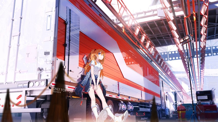souryuu asuka langley (neon genesis evangelion) drawn by ya_yan