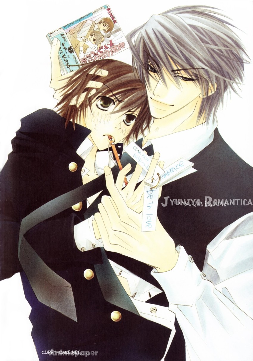 usagi-san, usami akihiko, and takahashi misaki (junjou romantica) drawn by nakamura_shungiku