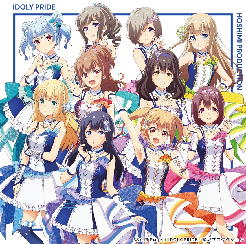 nagase kotono, kawasaki sakura, hyodou shizuku, narumiya suzu, ichinose rei, and 5 more (idoly pride)