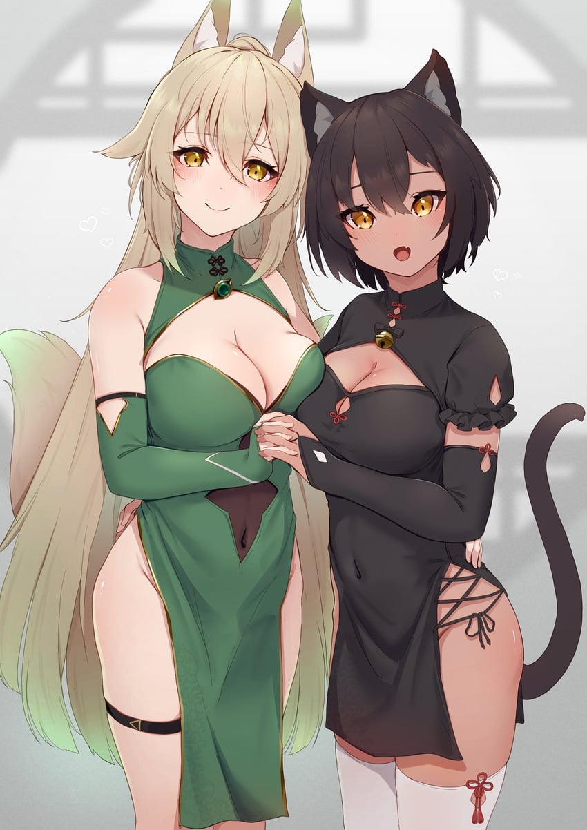 suirin and hijiki (original) drawn by hinata_(user_rjkt4745)