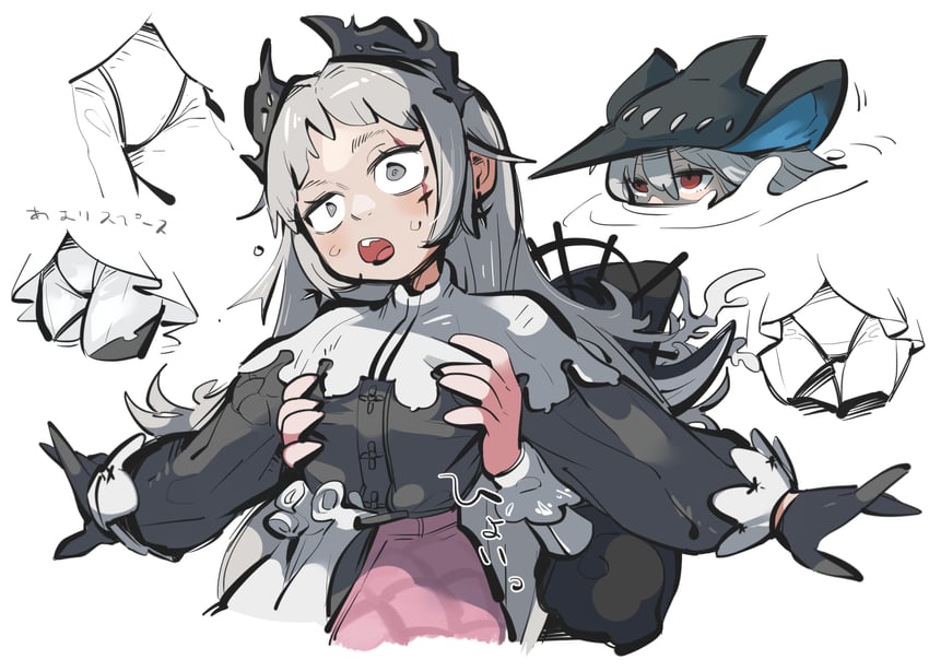 skadi, specter, irene, specter the unchained, and gladiia (arknights) drawn by tirarizun