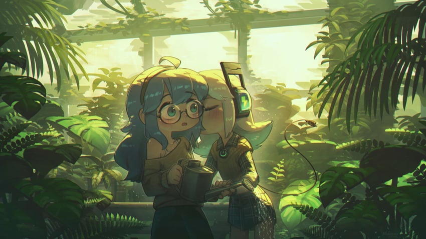 digitan and flora (original) drawn by porforever