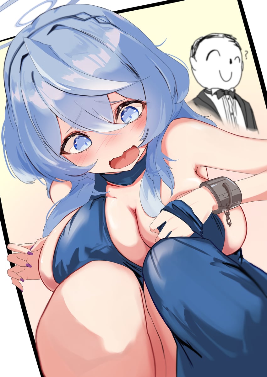 sensei, doodle sensei, and ako (blue archive) drawn by kuwapu12
