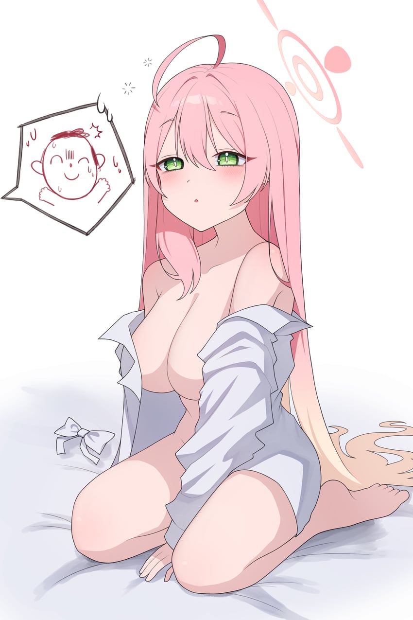 sensei, doodle sensei, and hanako (blue archive) drawn by yamggu