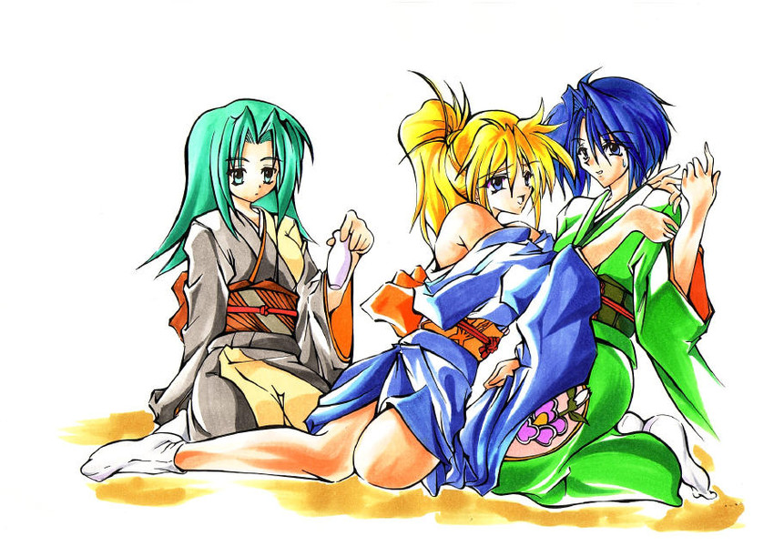 excellen browning, lamia loveless, and viletta badam (super robot wars)