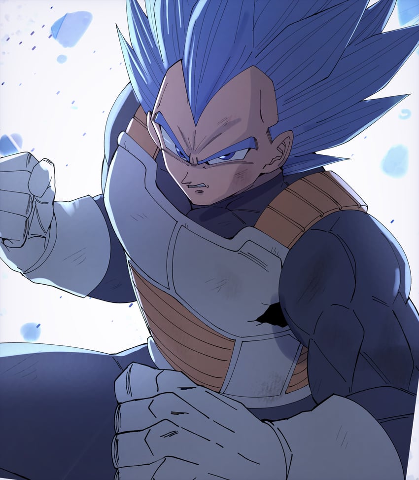 vegeta (dragon ball and 1 more) drawn by chiro_illust