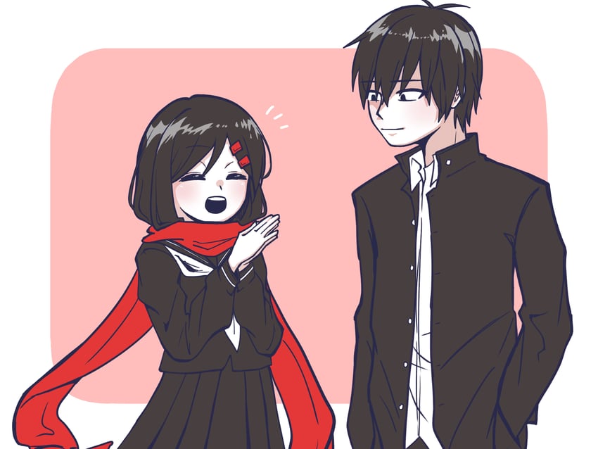tateyama ayano and kisaragi shintarou (kagerou project) drawn by m_aoiro_daisuki