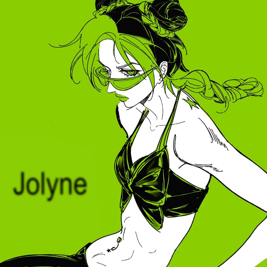 kujo jolyne (jojo no kimyou na bouken and 2 more) drawn by deep53river
