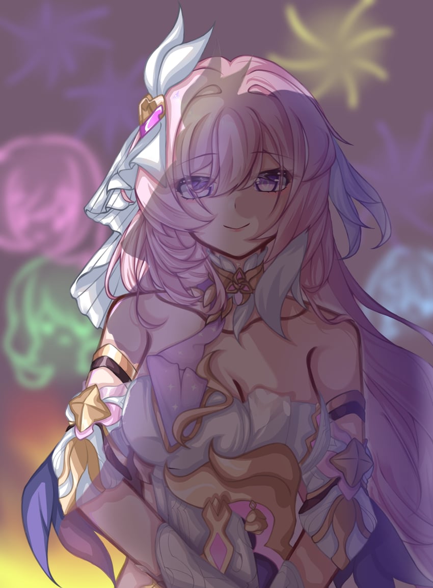 elysia (honkai and 1 more) drawn by ansha_da_wei