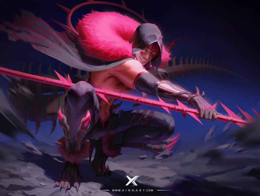 cu chulainn and cu chulainn alter (fate and 1 more) drawn by starlab