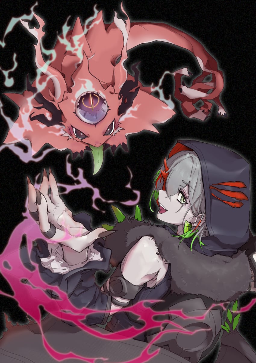diabellstar the black witch and snake-eyes poplar (yu-gi-oh!) drawn by shirona_tomato_chan