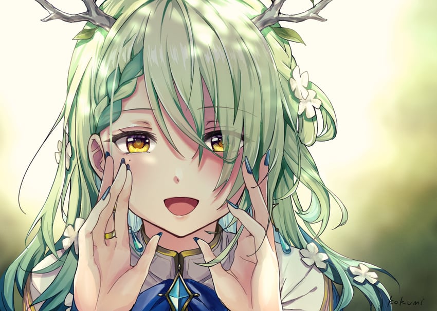 ceres fauna (hololive and 1 more) drawn by garankokumi