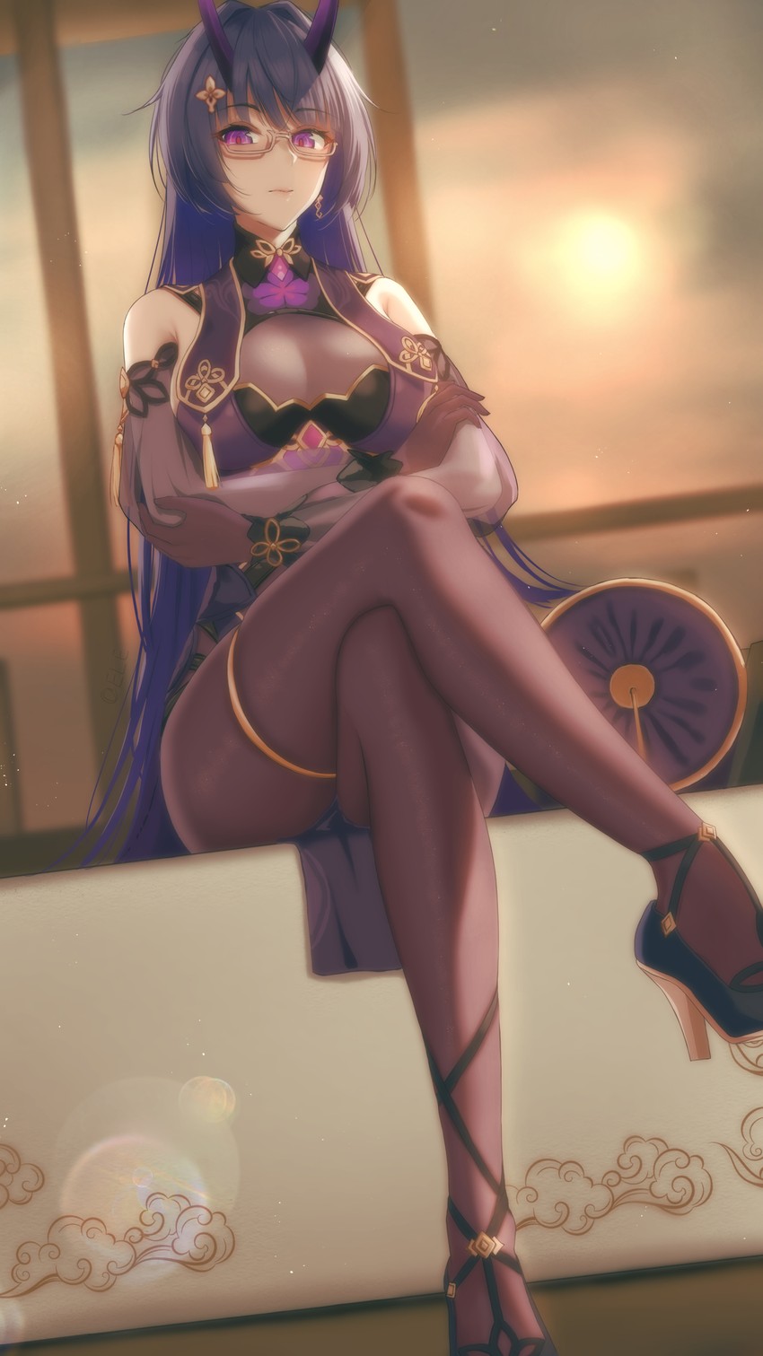 raiden mei (honkai and 1 more) drawn by eleaaa